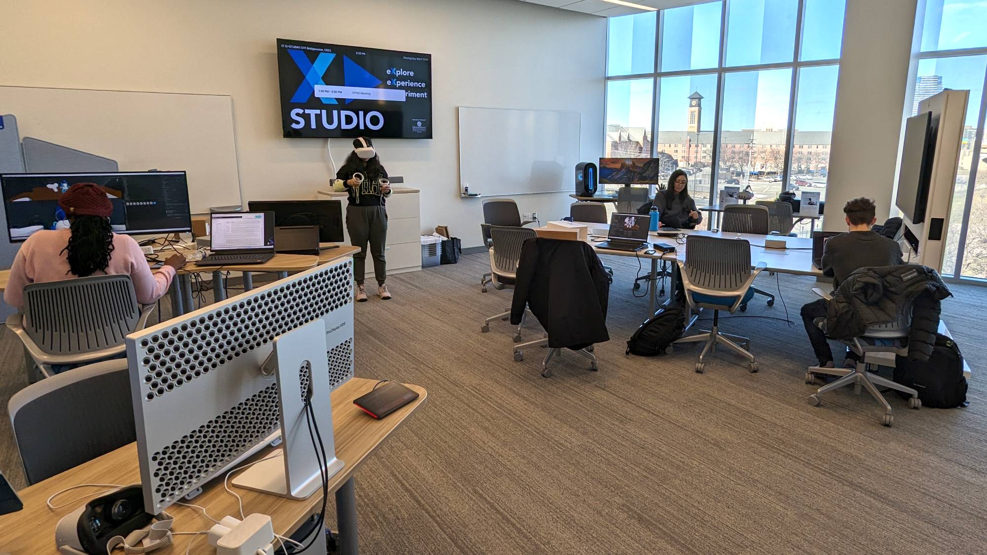 Guild Members working in X Studio